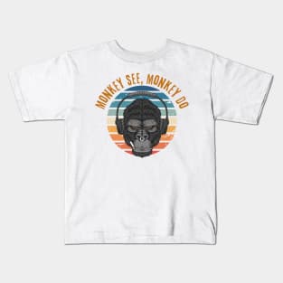 monkey see monkey do Kids T-Shirt